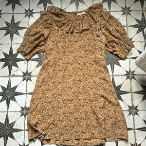 Doen mini floral silk dress size L